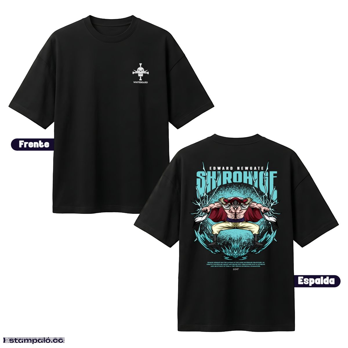 adelante y atras barba blanca